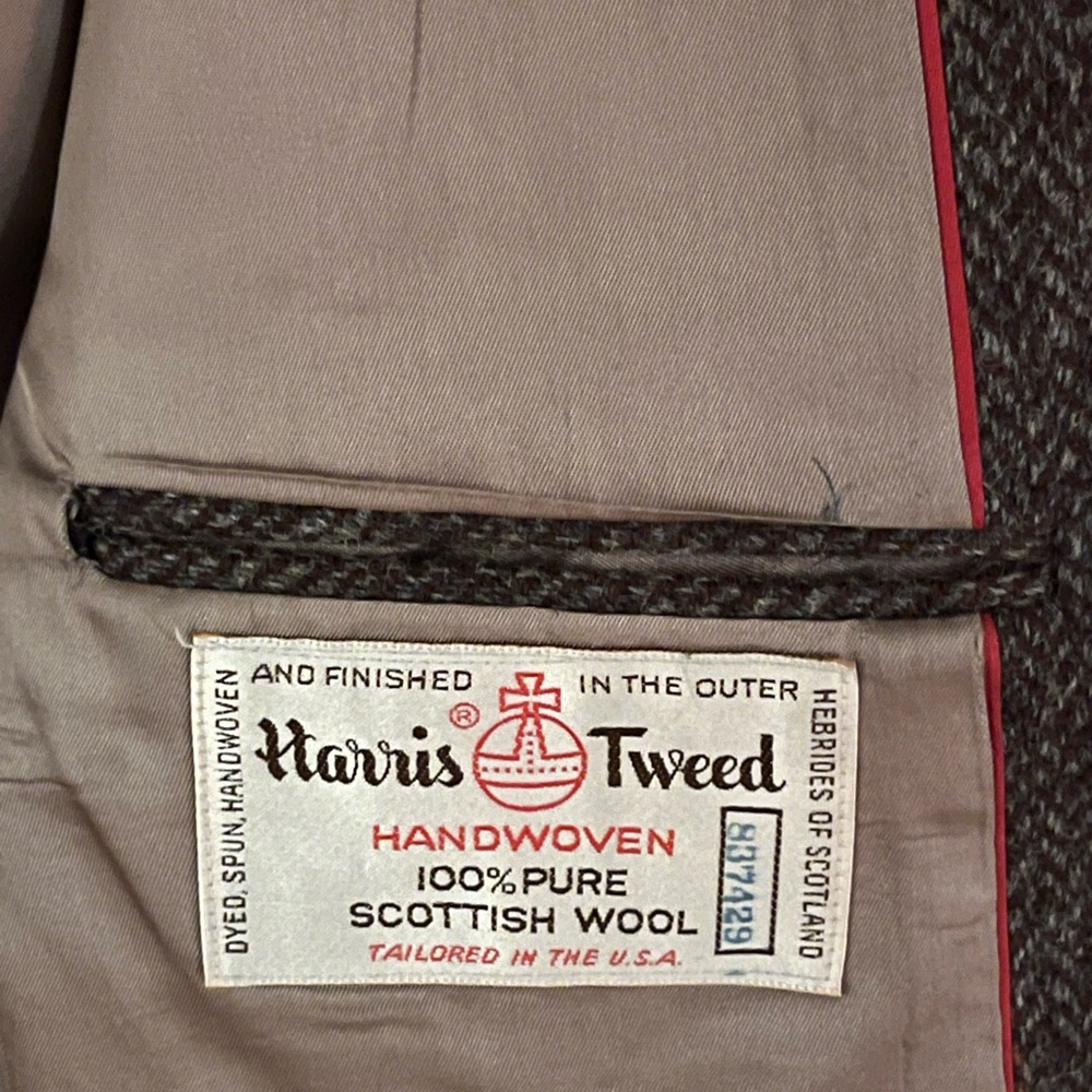 Harris Tweed Wool Coat